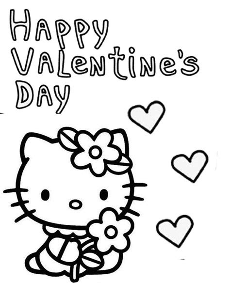 10 Valentine's Day Hello Kitty Coloring Pages for a Purrfect Celebration