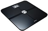 Withings Smart Body Analyzer ネットワーク対応 体重計 ( Bluetooth Wi-Fi 機能 / 超薄型 / BMI 体脂肪 心拍数 測定可 / ブラック ) WS-50