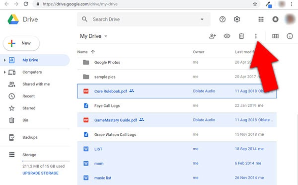 google drive see files without downloading