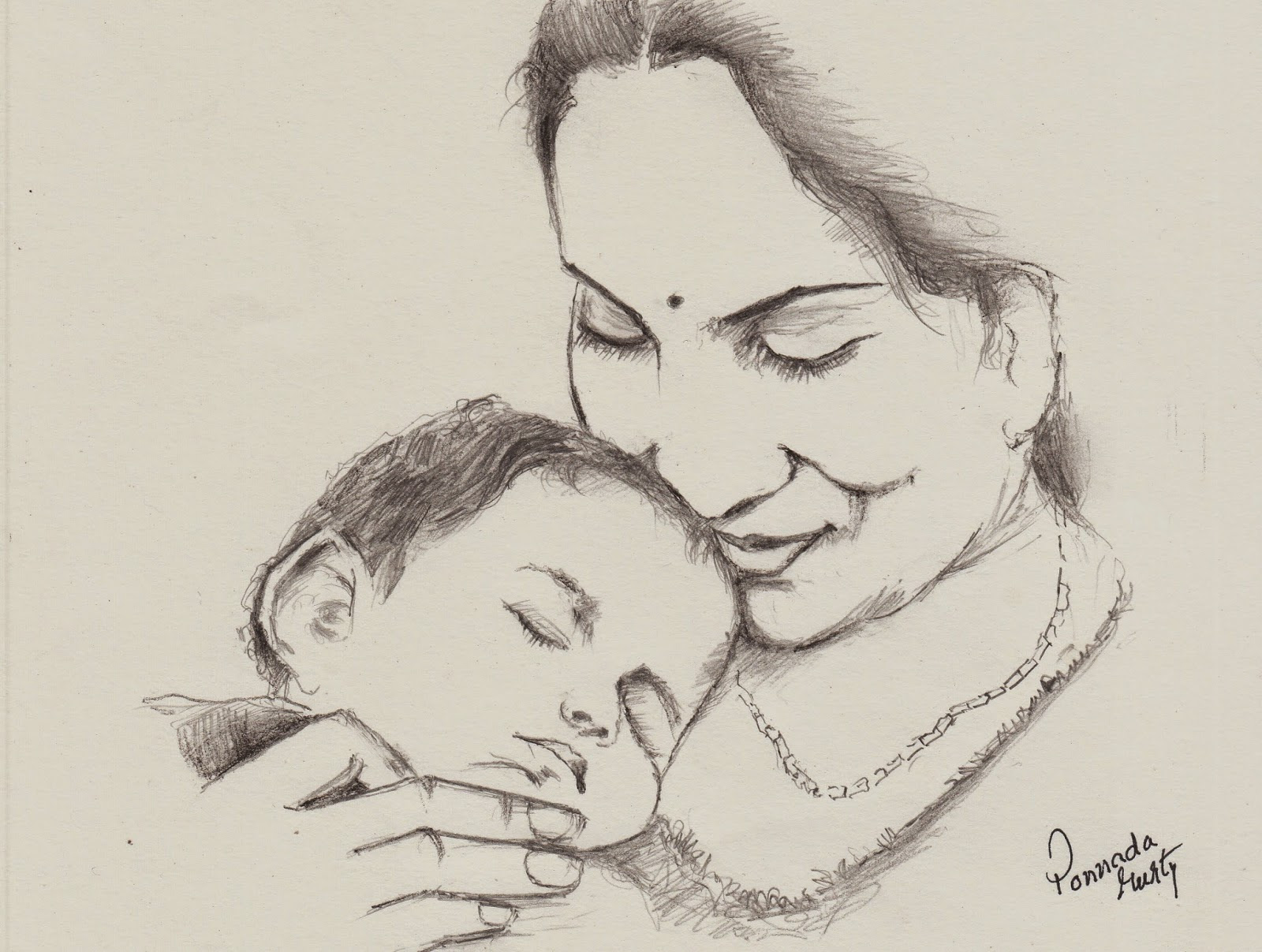 30+ Top For Realistic Pencil Sketch Mother And Child - Karon C. Shade