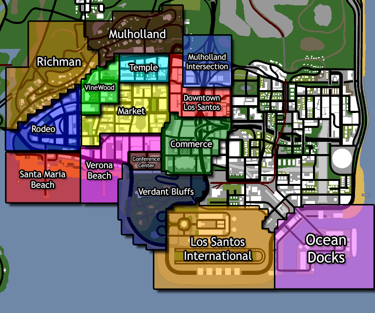 Карта Лос Сантоса в ГТА Сан андреас. Карта гетто ГТА са. Карта Сан андреас с районами. Карта гетто Лос Сантоса. Покажи карту в гта