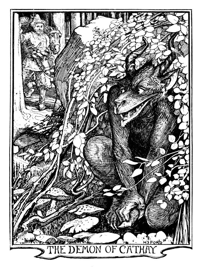 Henry Justice Ford - The red book of animal stories selected and edited by Andrew Lang, 1899 (illustration 2)