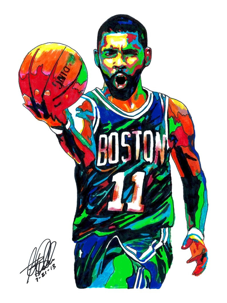 Creative Kyrie Irving Sketch Drawing for Girl