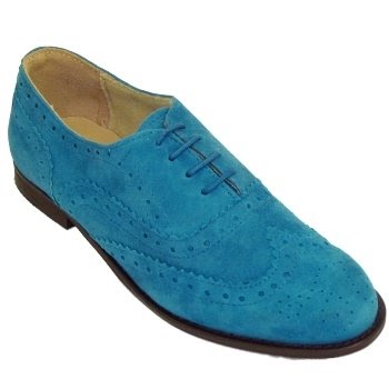 turquoise brogues