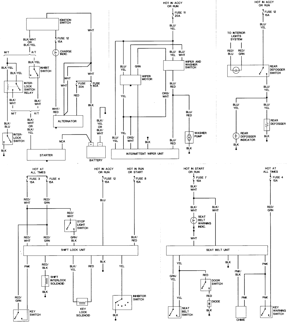 Subaru Justy Radio Wiring Diagram - Complete Wiring Schemas