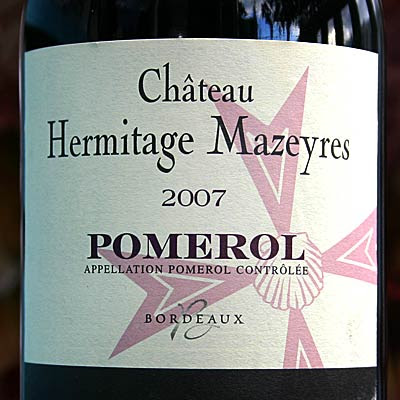 Château Hermitage Mazeyres 2007 Pomerol