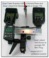 DF1047: Dual Flash Stand - Metal - Setup