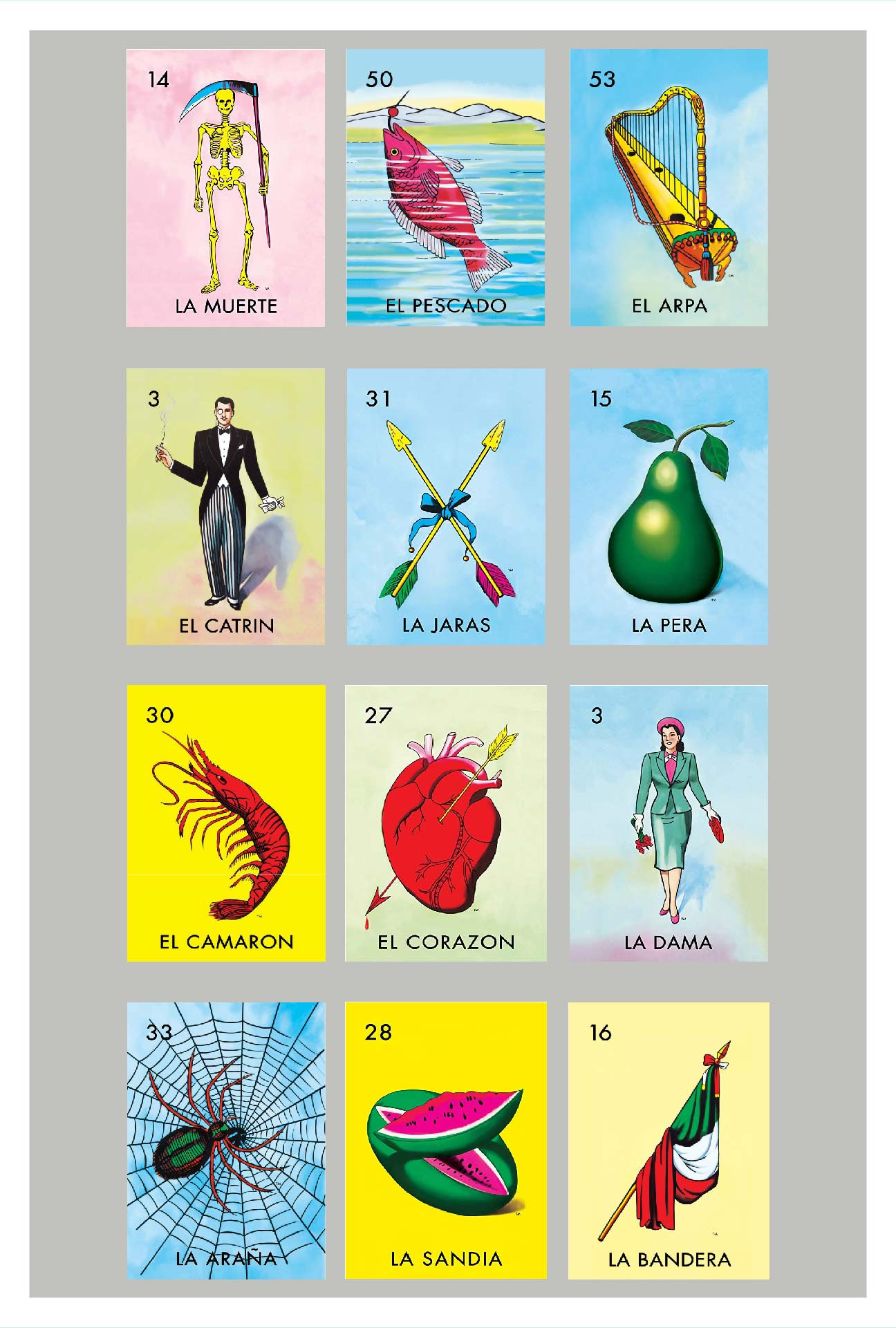 Loteria Cards By Number