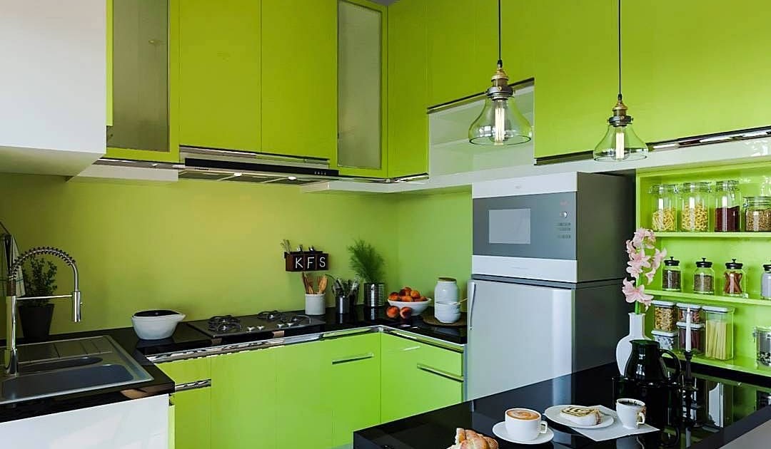  7 Dapur Minimalis Sederhana Warna Hijau Download Gratis 