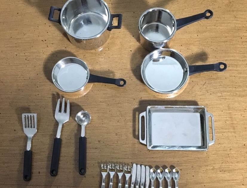 mini steel kitchen set for real cooking