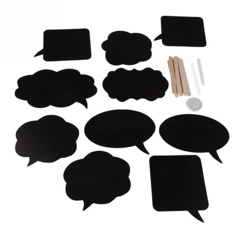 Gratis Download Gambar 10pcs Set Diy Speech Chalk Board Photo Booth Props Wedding Terbaru by Cikimm.com