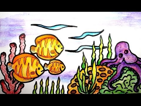 Lukisan Hidupan Di Dasar Laut | Cikimm.com