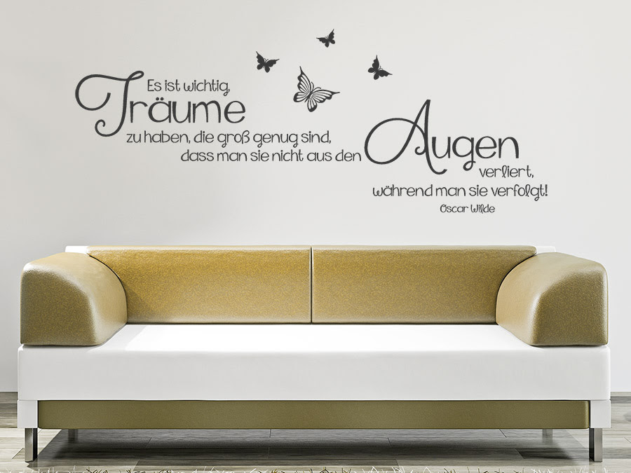 Wandtattoo Zitate Wohnzimmer das leben zitate
