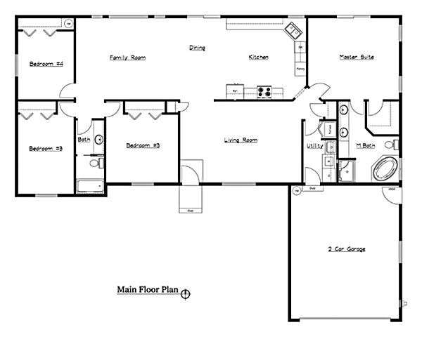 Rambler Floor Plans With Basement Mn Home Plans Lumber