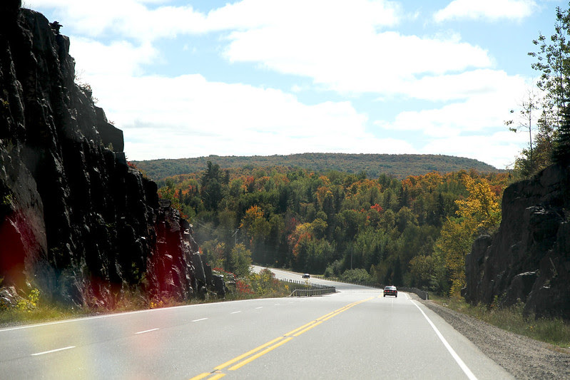south toward town