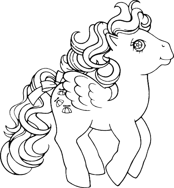 Beautiful glamorous My Little Pony coloring pictures for girls to print and color.