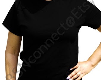 T Shirt Mockup Blank Black T Shirt Blanks Black Model Female Model