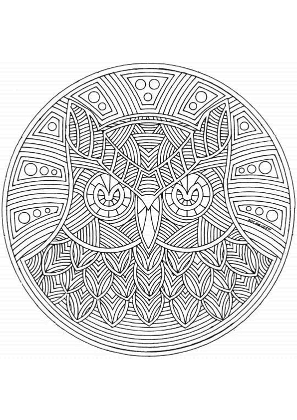 Coloriage204: hugo l escargot coloriage mandala