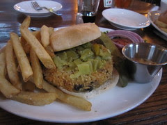 Devils' veggie burger