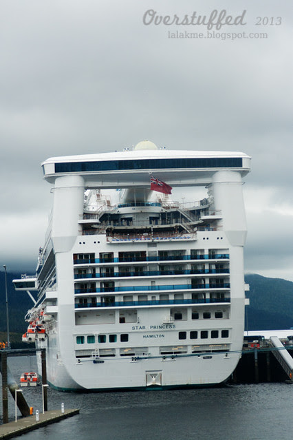 The Star Princess docked in Ketchikan
