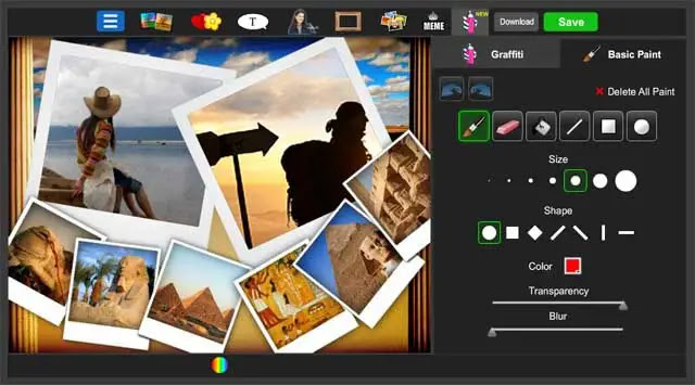 piZap photo editor and photo collage creator