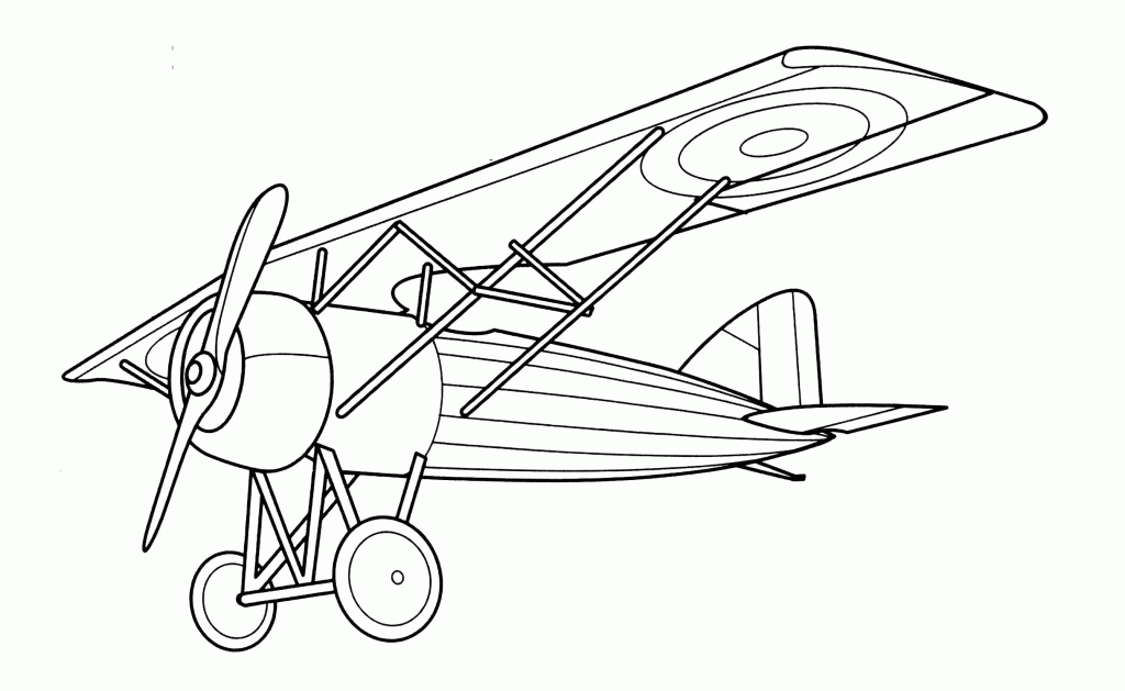 Airplane And Helicopter Coloring Pages - Coloring and Drawing