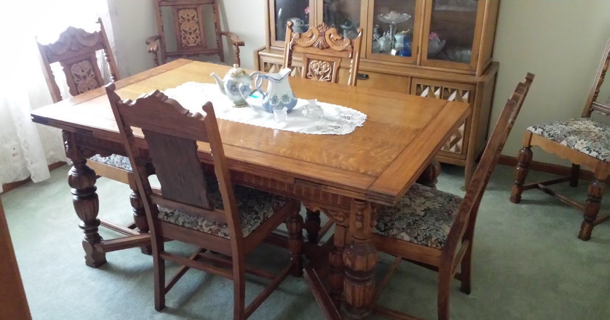 Home Consignment Dining Room Set With China Close