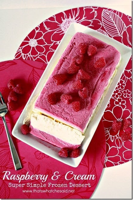 Raspberry & Cream Super Simple Dessert Raspberry & Cream Super Simple Dessert