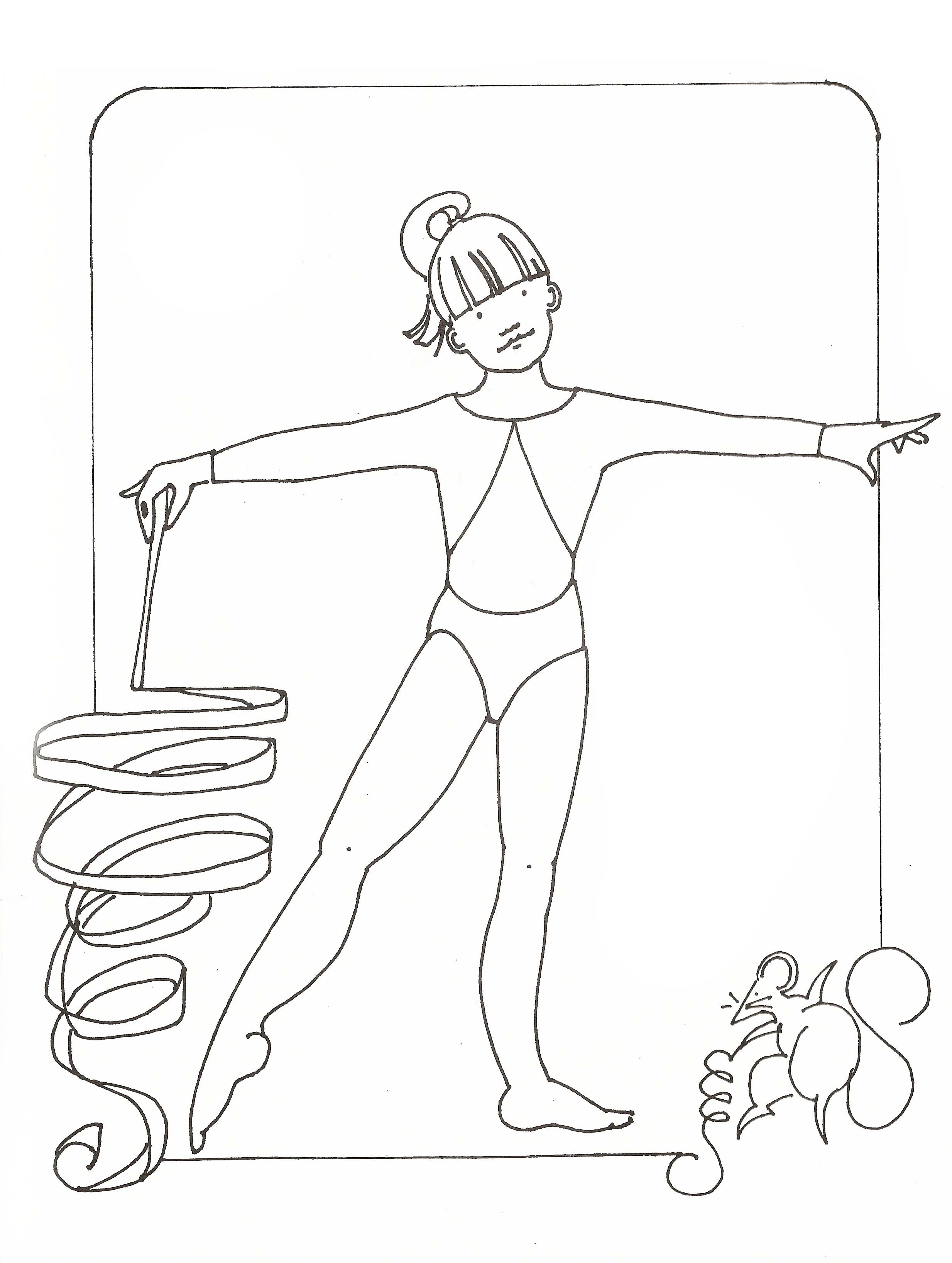 Barbie Gymnastics Coloring Pages - Coloring Pages