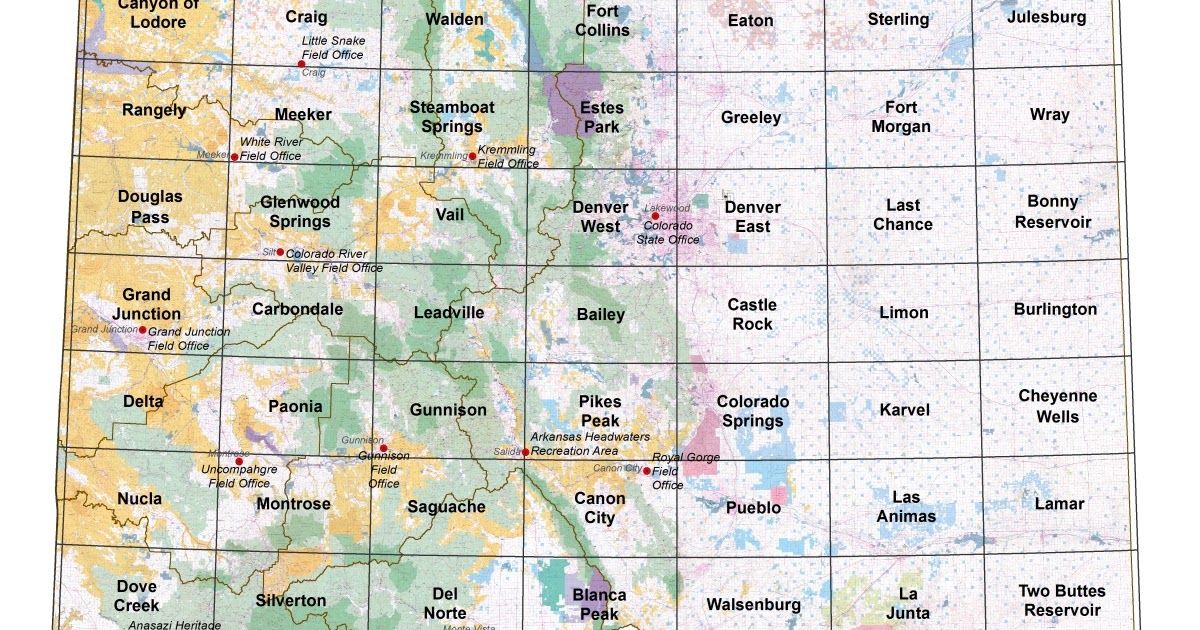 Colorado Public Hunting Land Map Maps For You