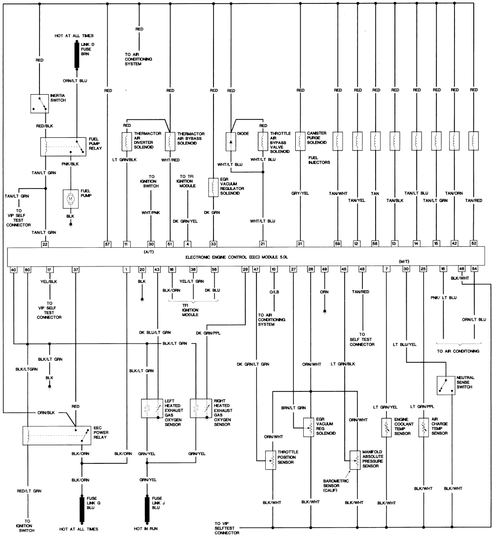 1987 Mustang Wiring Diagram