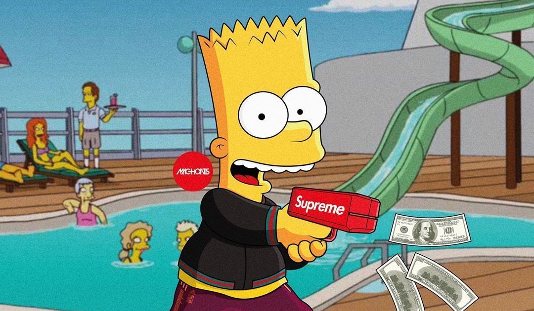 Simpson Supreme Wallpaper Gangsta Black Bart Simpson : Black Bart.