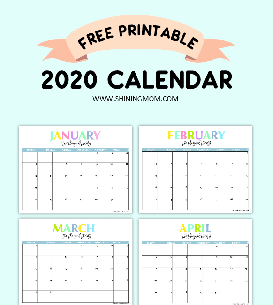 Shining Mom Calendar 2022 Printable - Blank Calendar 2022