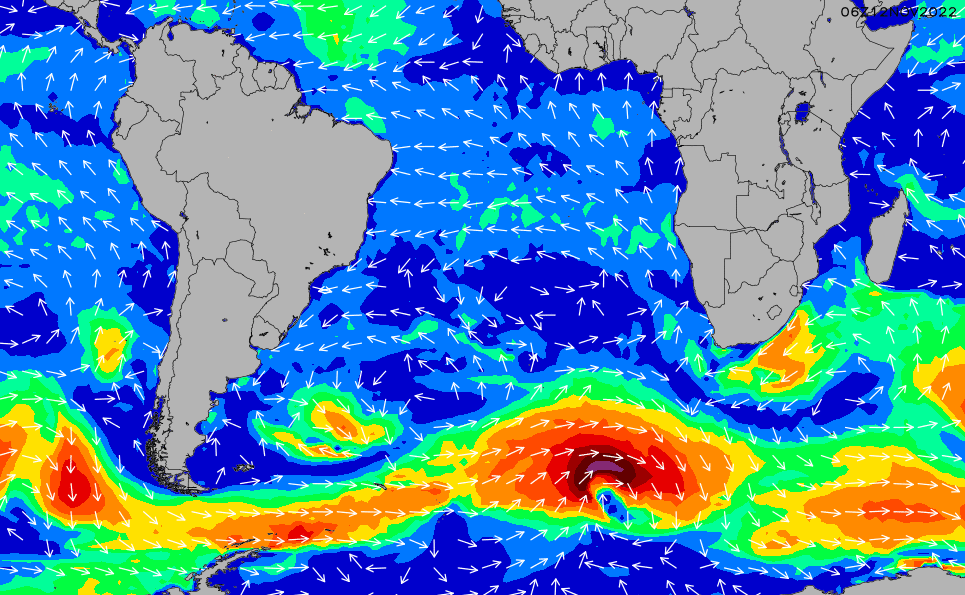 Global Wind Currents Map