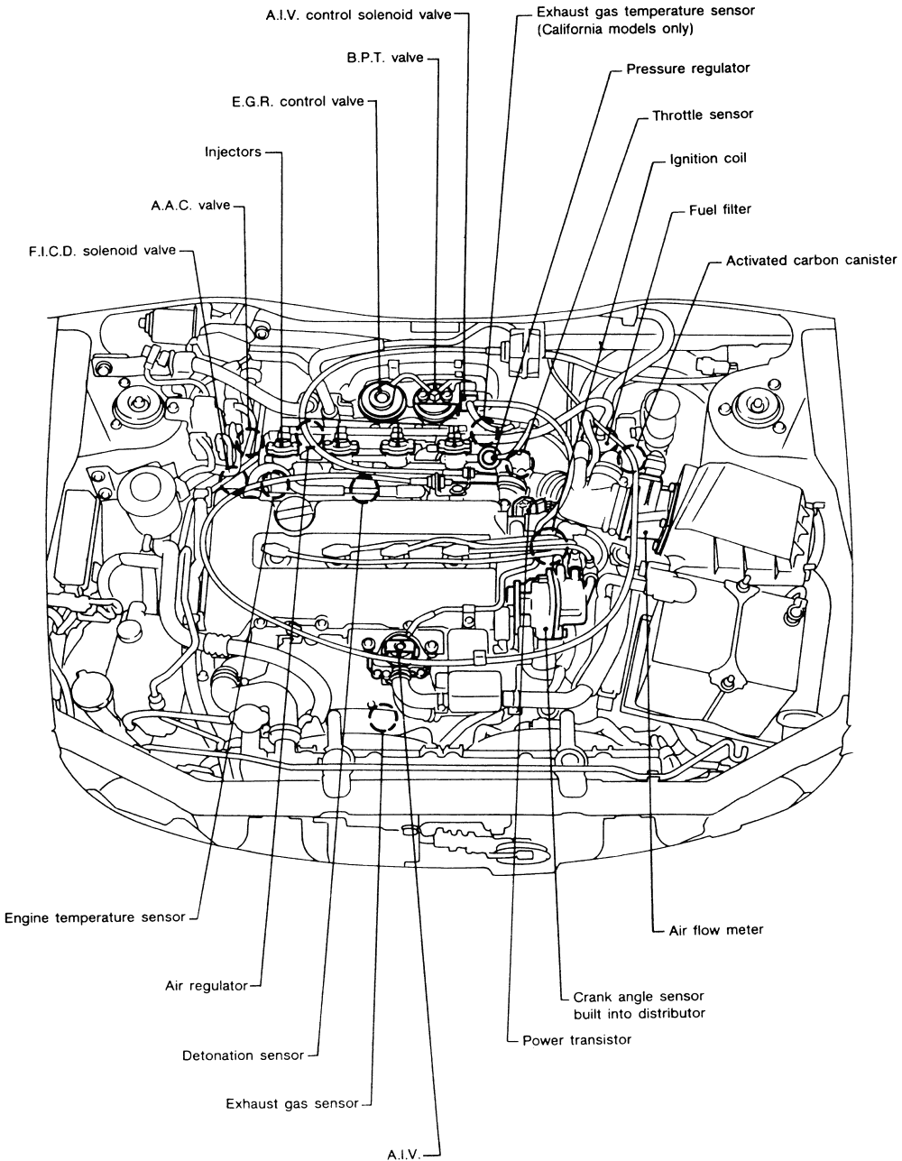 1996 Nissan Sentra Engine Diagram
