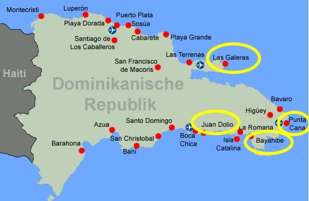 Flughäfen Dominikanische Republik Karte | Coiffure Cheveux Long 2020