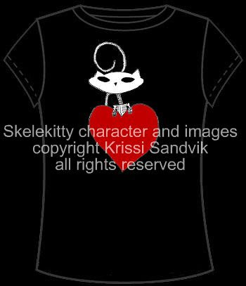 First Skelekitty T-Shirt (mock up)