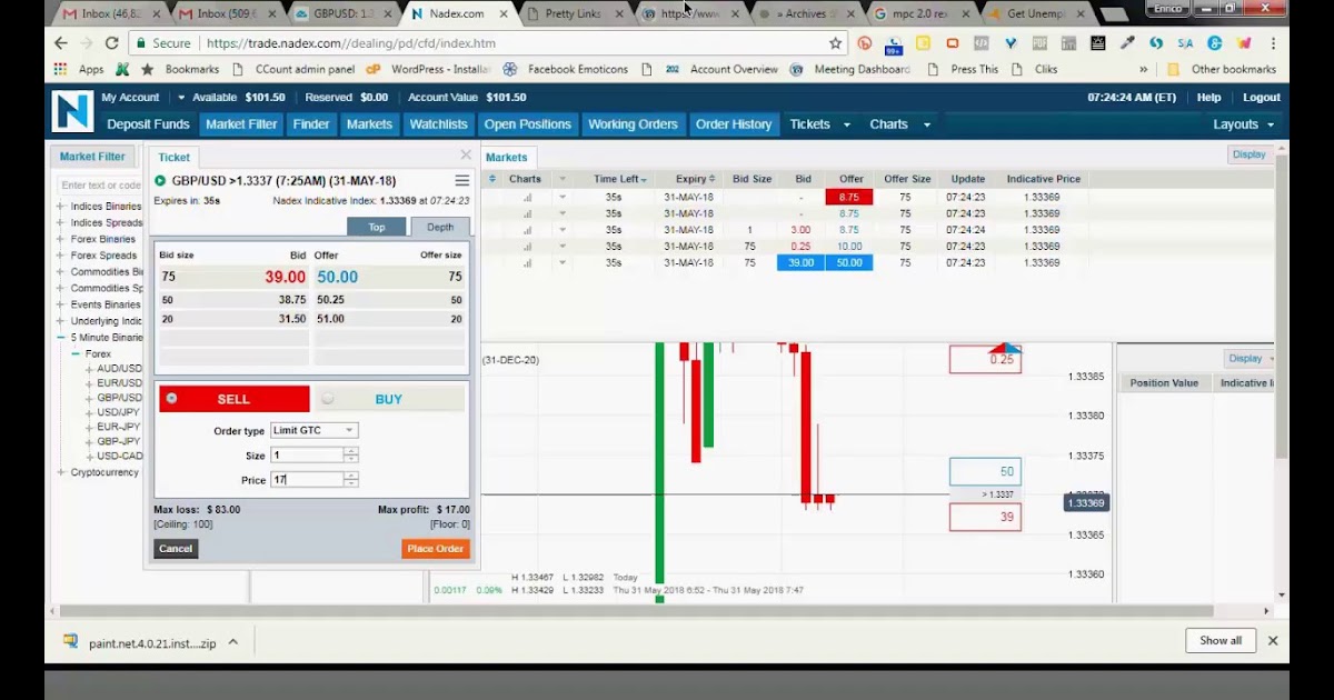 Nadex trading software
