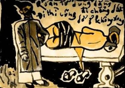 Phái và Hồ Xuân Hương 14 Đỏ mặt xem tranh Bùi Xuân Phái. Phố núi và bạn bè