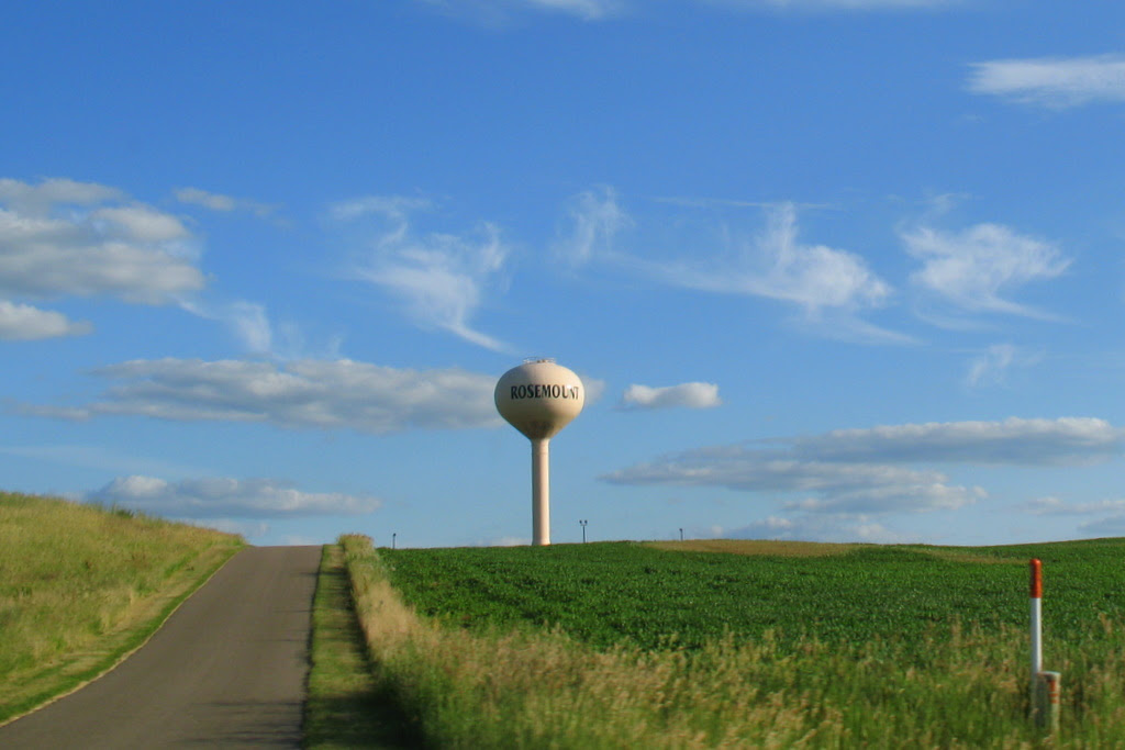 In the city of Rosemount, this road leads to one of their water towers.