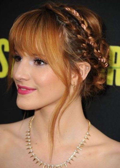 27 Popular Style Hairstyle Prom With Bangs