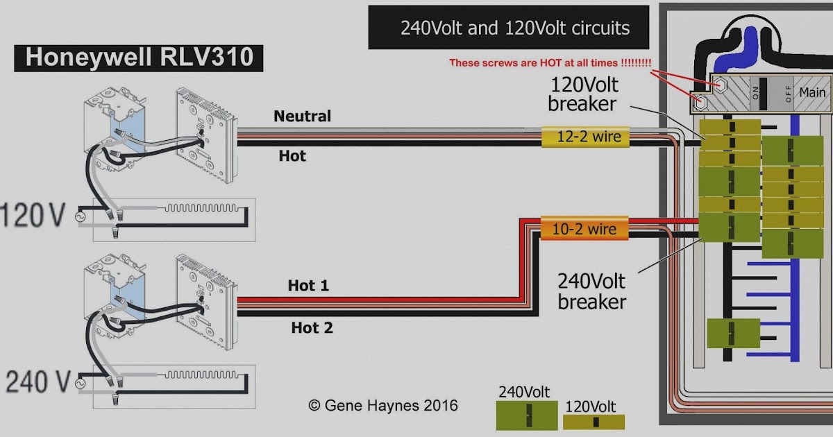 Honeywell Electric Baseboard Thermostat Wiring Diagram - WIRGRAM