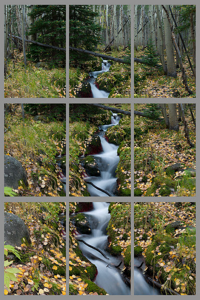 Individual images used in Beaver Brook falls image