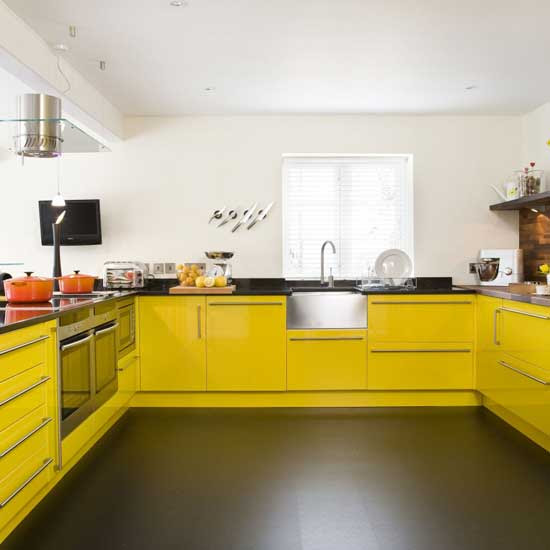 Yellow Kitchen Cabinets