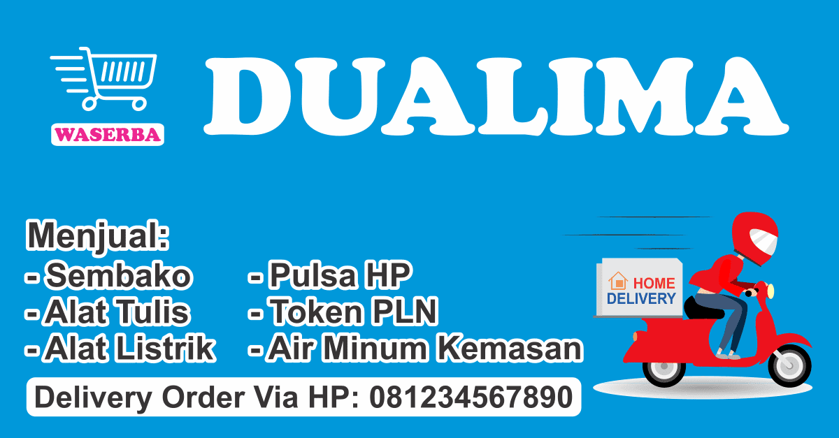 Contoh Baliho Toko Sembako desain spanduk kreatif