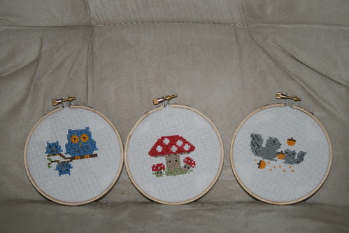 forest friends cross stitch