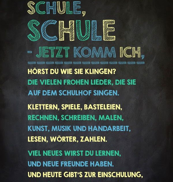 Spruch Zur Einschulung Grundschule DE Spruch