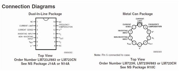 Lm723 схема подключения