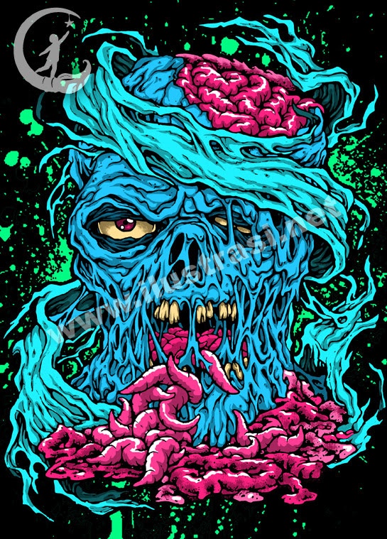 14+ Gambar Zombie Kartun Keren Hitam Putih - Rudi Gambar