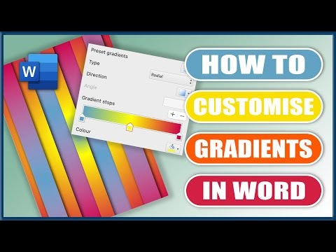 How to use Color Gradients in Word